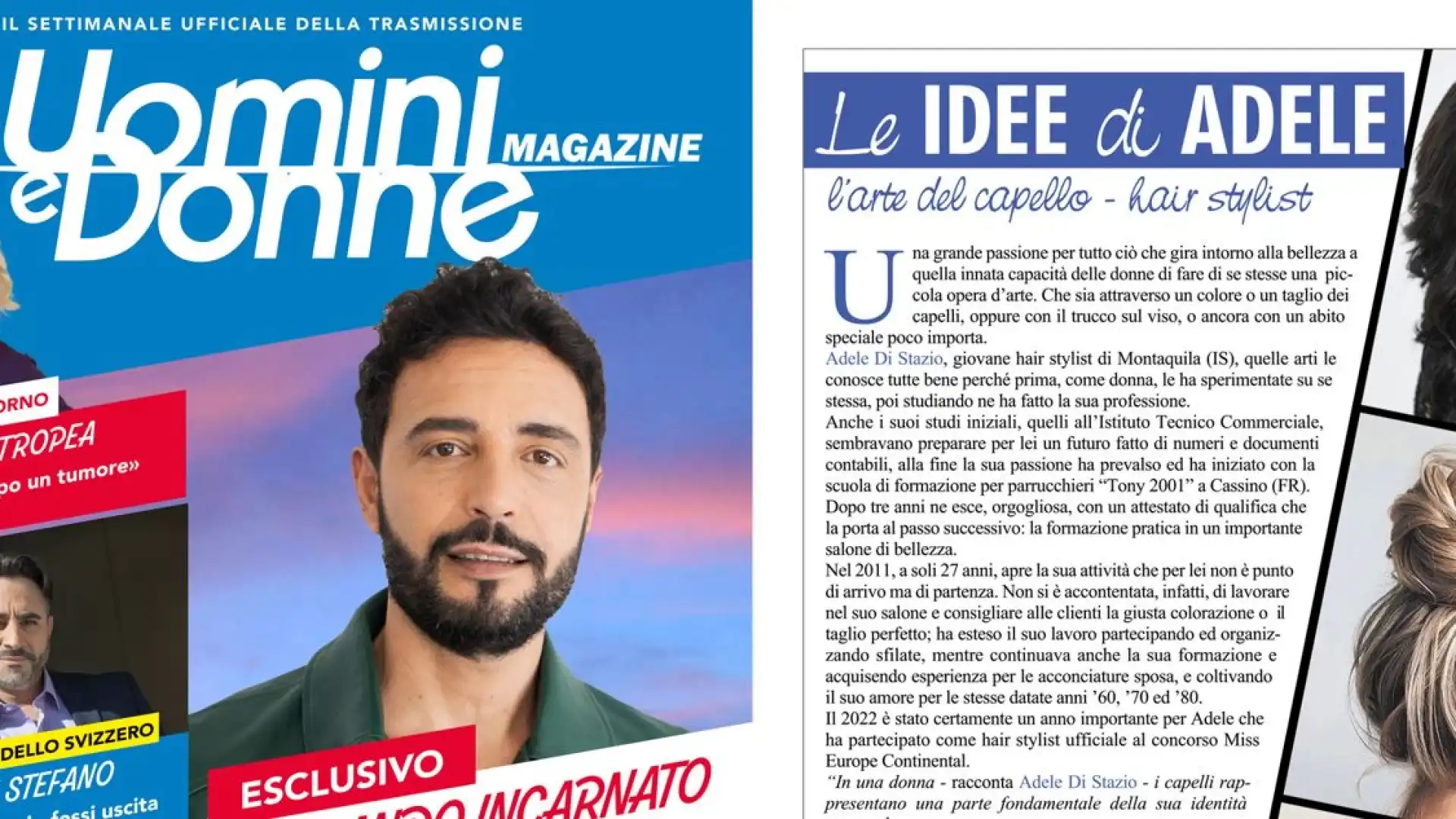 “Giovani Eccellenze".  Adele dalla piccola Montaquila ai “glossy magazines” di Mediaset.